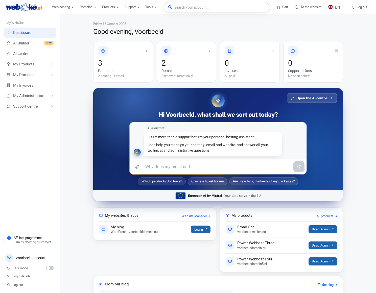 Our new website and My WebOké: why we built everything ourselves
